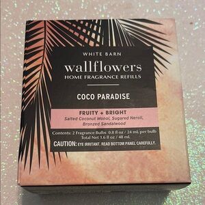 White Barn Wallflowers Coco Paradise Fragrance Refills - Pink and Black